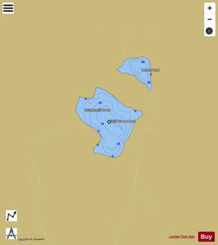 Wild Goose Pond depth contour Map - i-Boating App