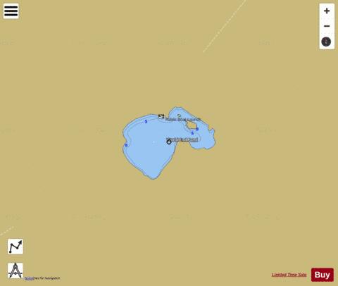 World End Pond depth contour Map - i-Boating App