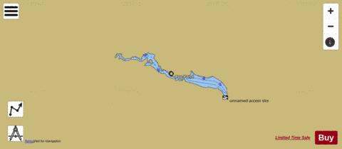 Bog Pond depth contour Map - i-Boating App