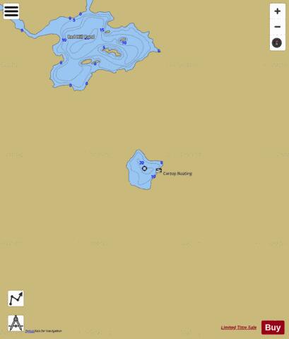 Little Pond depth contour Map - i-Boating App