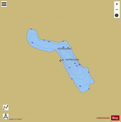 Lake Winnepocket depth contour Map - i-Boating App