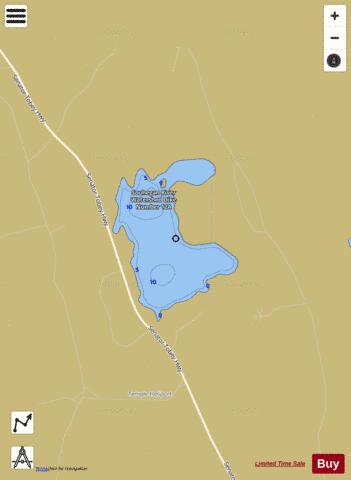 Greenville Reservoir depth contour Map - i-Boating App
