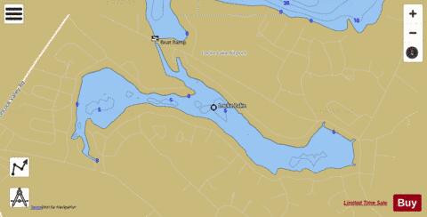 Locke Lake depth contour Map - i-Boating App