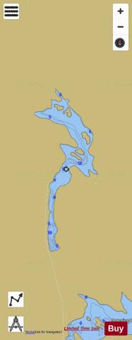 JONES DAM POND depth contour Map - i-Boating App