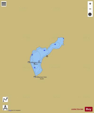 GUNNISON LAKE depth contour Map - i-Boating App