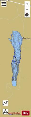Otter Brook Lake depth contour Map - i-Boating App