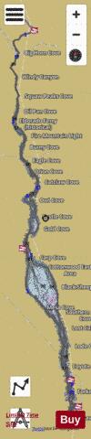 Lake Mohave depth contour Map - i-Boating App