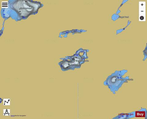 Evergreen Lake depth contour Map - i-Boating App