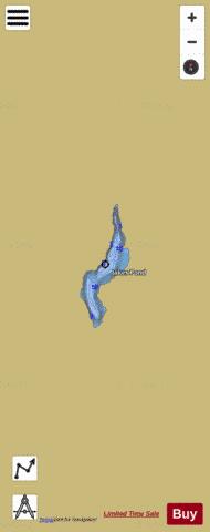 Jakes Pond depth contour Map - i-Boating App