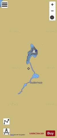 Moshier Ponds depth contour Map - i-Boating App