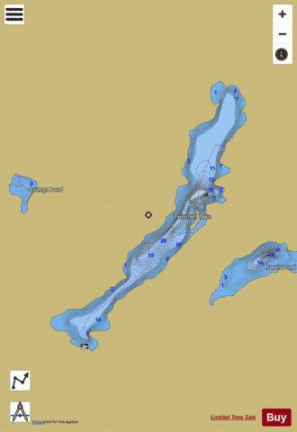 Twitchell Lake depth contour Map - i-Boating App