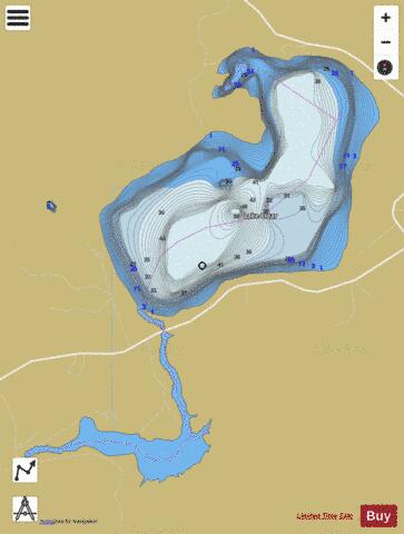 Lake Clear depth contour Map - i-Boating App