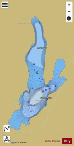 Putnam Pond depth contour Map - i-Boating App