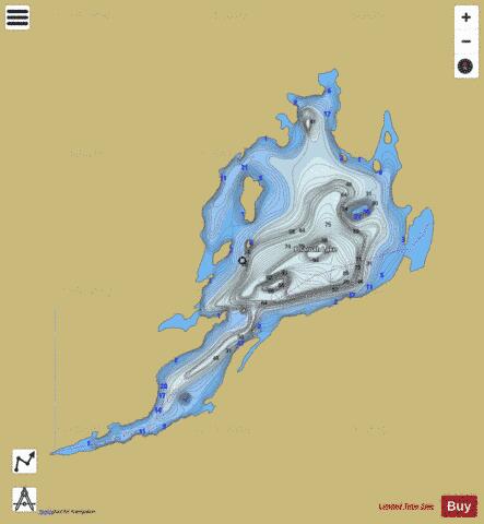 Pharaoh Lake depth contour Map - i-Boating App