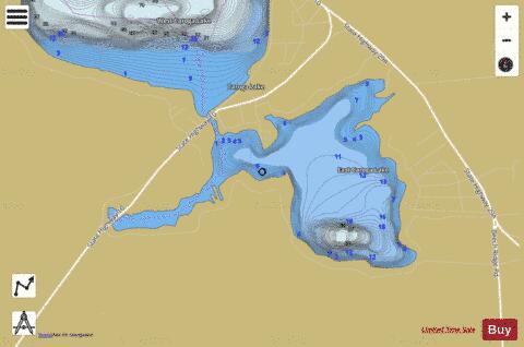East Caroga Lake depth contour Map - i-Boating App