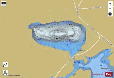 West Caroga Lake depth contour Map - i-Boating App