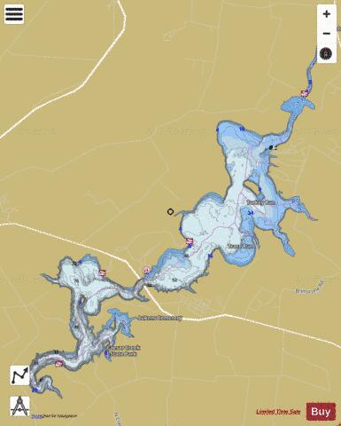 Caesar Creek depth contour Map - i-Boating App