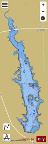 East Branch depth contour Map - i-Boating App