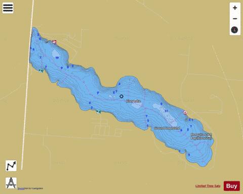 Kiser depth contour Map - i-Boating App