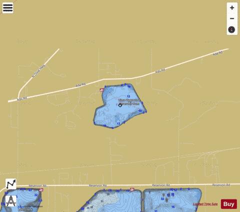 Lima depth contour Map - i-Boating App