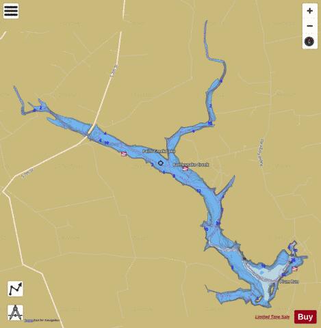 Paint Creek depth contour Map - i-Boating App