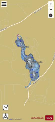 Punderson depth contour Map - i-Boating App