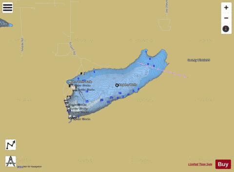 JohnWells depth contour Map - i-Boating App