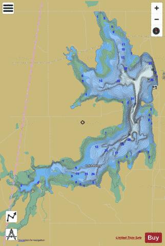 Lake Perry depth contour Map - i-Boating App