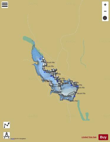 Lake Lloyd Vincent depth contour Map - i-Boating App