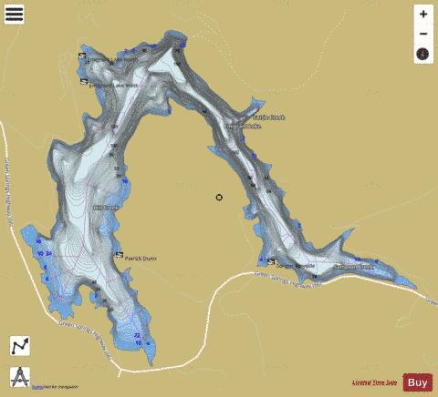 Emigrant Lake depth contour Map - i-Boating App