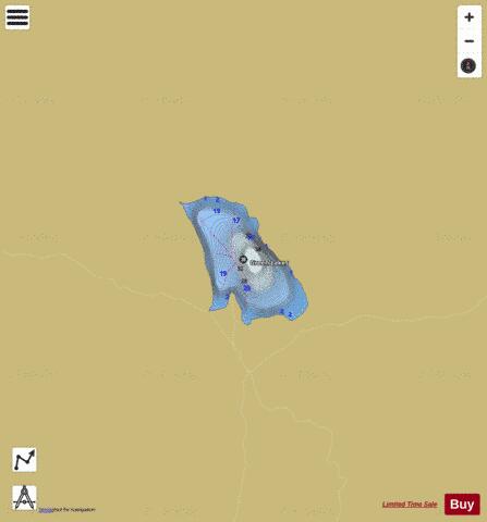 Green Lakes depth contour Map - i-Boating App