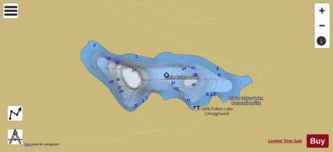 Little Cultus Lake depth contour Map - i-Boating App