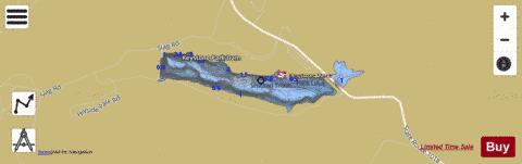 Keystone Lake depth contour Map - i-Boating App