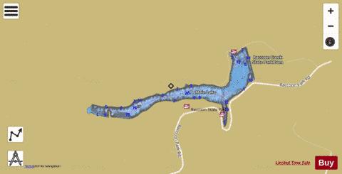 Lake Raccoon/Main Lake depth contour Map - i-Boating App