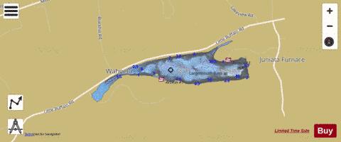 Holman Lake depth contour Map - i-Boating App