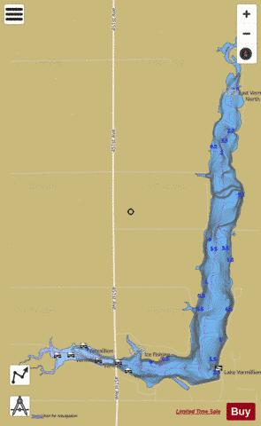 East Vermillion depth contour Map - i-Boating App