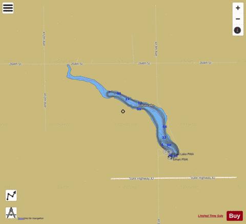 Ethan depth contour Map - i-Boating App