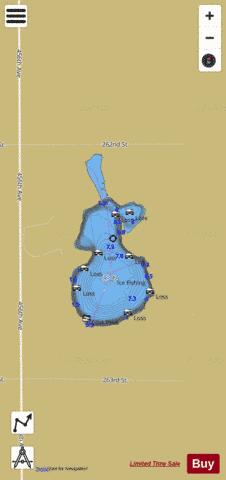 Loss depth contour Map - i-Boating App