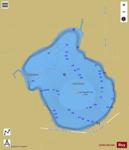 Norden depth contour Map - i-Boating App
