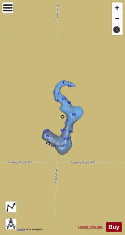 Potts depth contour Map - i-Boating App