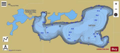 Reid depth contour Map - i-Boating App