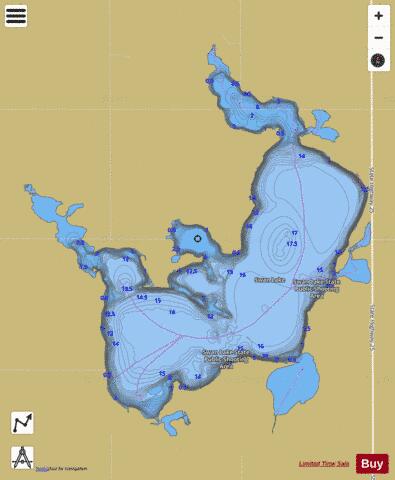 Swan depth contour Map - i-Boating App
