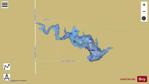Waggoner depth contour Map - i-Boating App