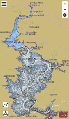 Buchanan depth contour Map - i-Boating App