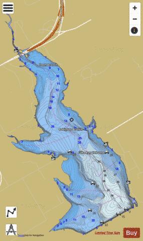 PatCleburne depth contour Map - i-Boating App