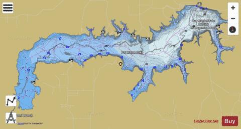 PatMayse depth contour Map - i-Boating App