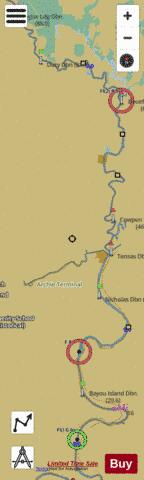 Ouachita River mile 5 to mile 89 Marine Chart - Nautical Charts App