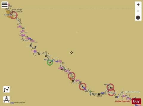 Ouachita River mile 256 to mile 337 Marine Chart - Nautical Charts App