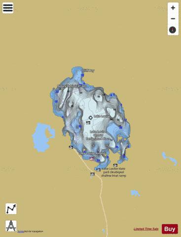 Lake Louise depth contour Map - i-Boating App