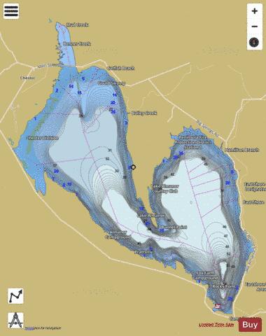 Lake Almanor depth contour Map - i-Boating App